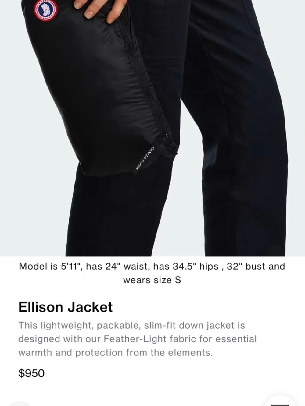 Canada Goose Navy Ellison Hooded Packable Puffer Jacket - Picture 3 of 13